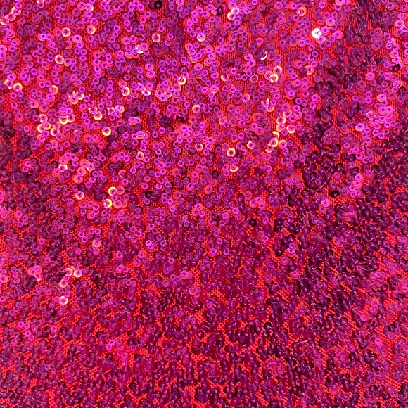 Dress The Population Martine Ruched Sequin Dress One-shoulder Fuchsia Size XXS - Picture 7 of 7